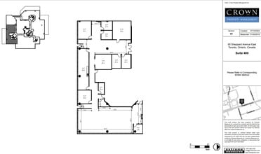90 Sheppard Ave E, Toronto, ON à louer Plan d’étage- Image 1 de 5