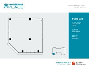 7901 Stoneridge Dr, Pleasanton, CA for lease Floor Plan- Image 1 of 1