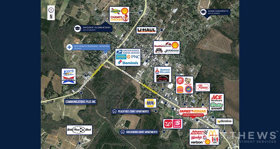 1216 Memorial Dr E, Ahoskie, NC à vendre - Photo du bâtiment - Image 3 de 3