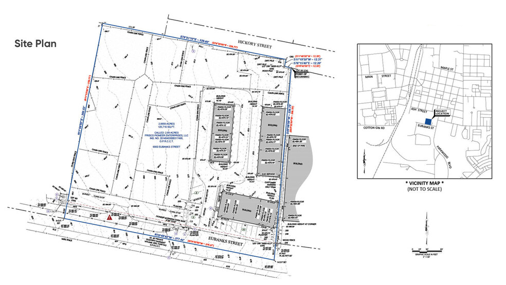 6950 Eubanks St, Frisco, TX à vendre - Plan de site - Image 2 de 2