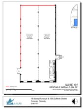 159 Dufferin St, Toronto, ON à louer Plan d’étage- Image 1 de 1