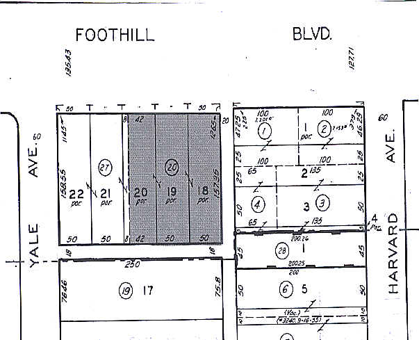 230 W Foothill Blvd, Claremont, CA for lease - Plat Map - Image 3 of 6