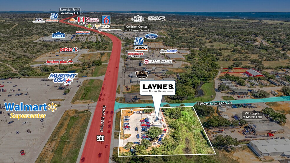 2711 Us Highway 281, Marble Falls, TX à vendre - Photo du bâtiment - Image 3 de 5