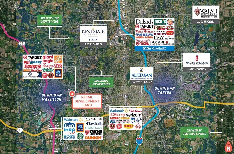 2207 Lincoln Way NW, Massillon, OH à vendre - Aérien - Image 2 de 5