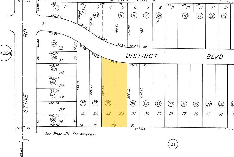 4801 District Blvd, Bakersfield, CA à louer - Plan cadastral - Image 1 de 9