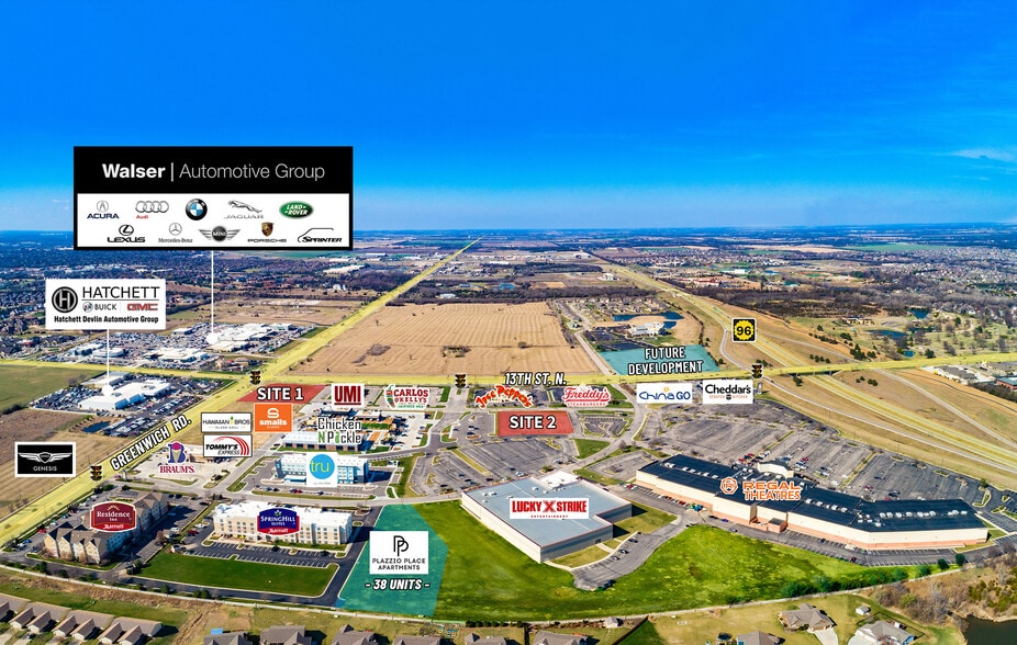 13th St. N & Greenwich Rd., Wichita, KS à vendre - Aérien - Image 2 de 8