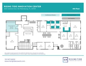 433 Central Ave, Saint Petersburg, FL à louer Plan d’étage- Image 1 de 1