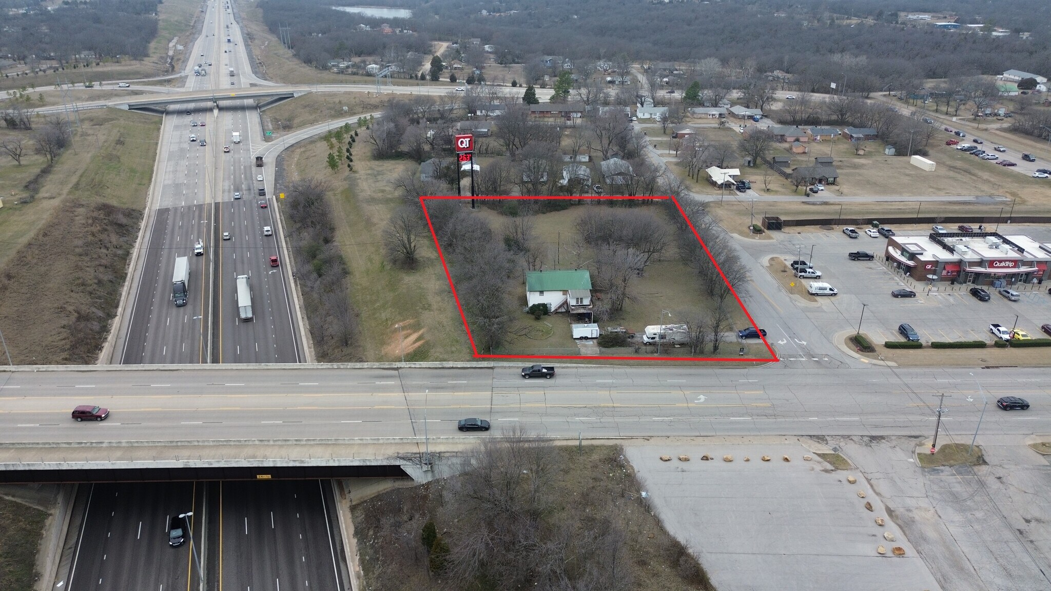 1124 9th st, Sapulpa, OK for sale Aerial- Image 1 of 3