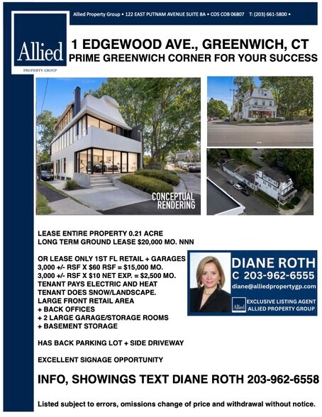 1 Edgewood Ave, Greenwich, CT à louer - Photo du bâtiment - Image 3 de 14