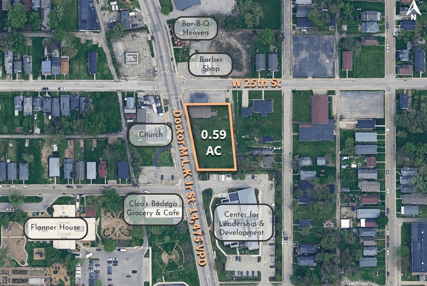 2439 & 2455 Doctor M.L.K. Jr st, Indianapolis, IN à vendre - Aérien - Image 1 de 1