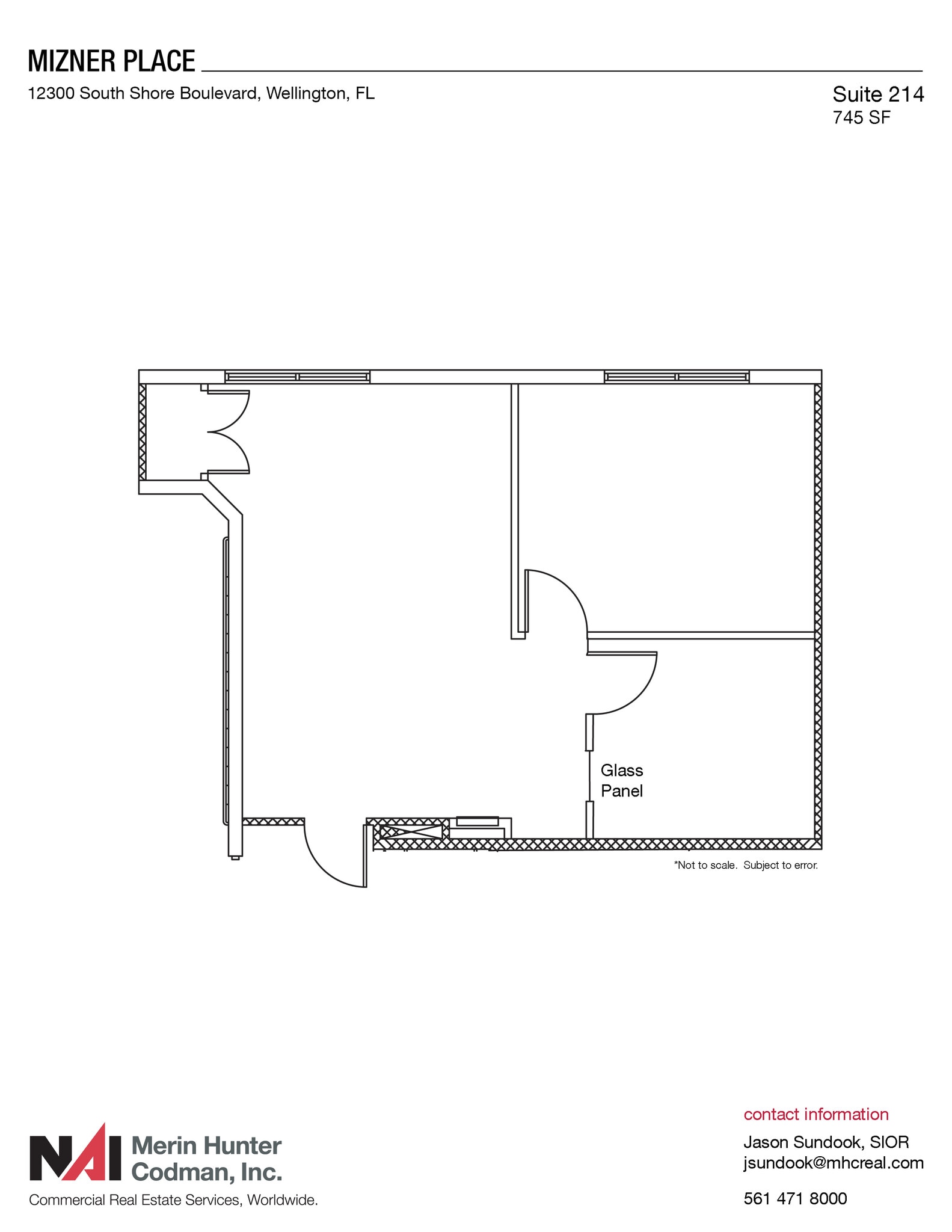 12300 S Shore Blvd, Wellington, FL for lease Floor Plan- Image 1 of 4