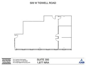 509 W Tidwell Rd, Houston, TX for lease Floor Plan- Image 1 of 2