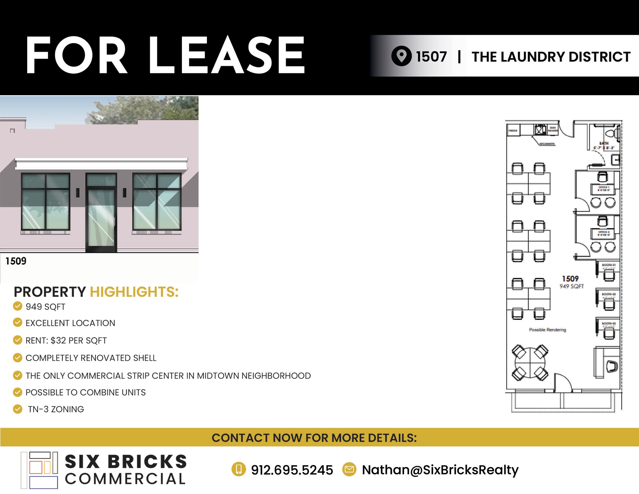 1501-1509 Paulsen St, Savannah, GA à louer Photo du bâtiment- Image 1 de 1