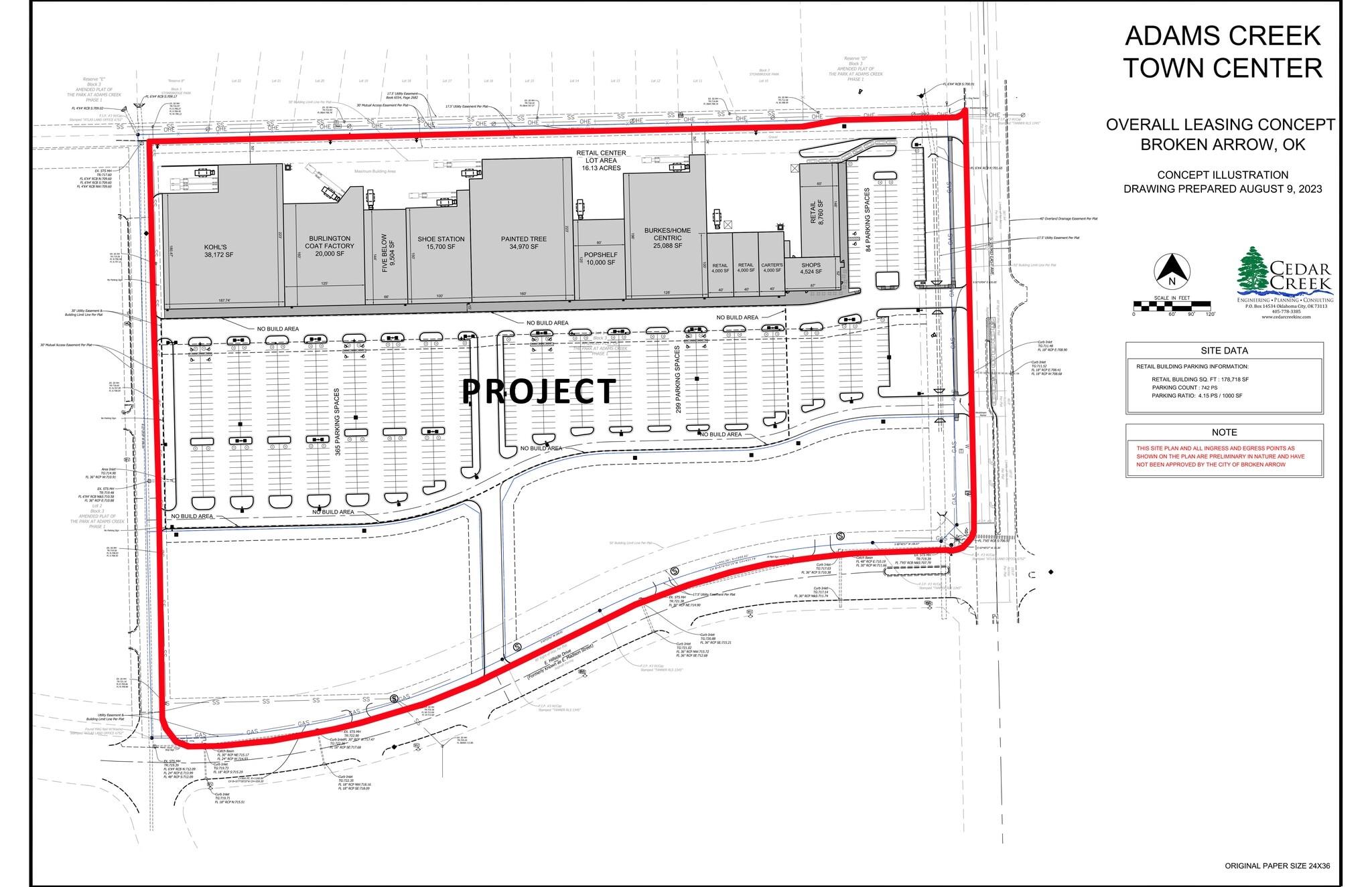 2300 E Hillside Dr, Broken Arrow, OK for lease Site Plan- Image 1 of 1