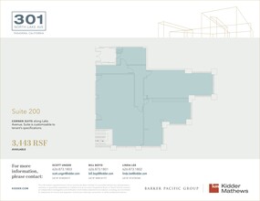 301 N Lake Ave, Pasadena, CA for lease Floor Plan- Image 1 of 1