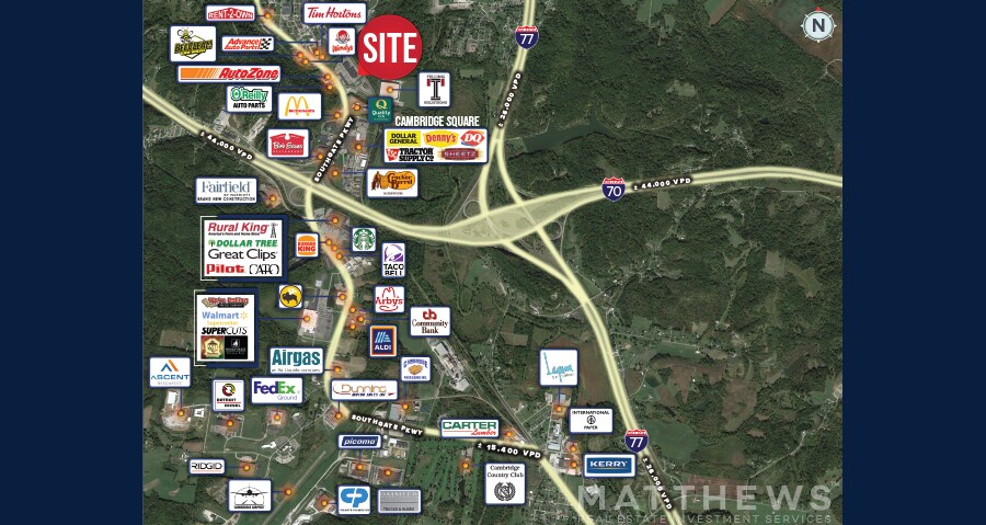 1759 Southgate Pky, Cambridge, OH à louer - Aérien - Image 2 de 3