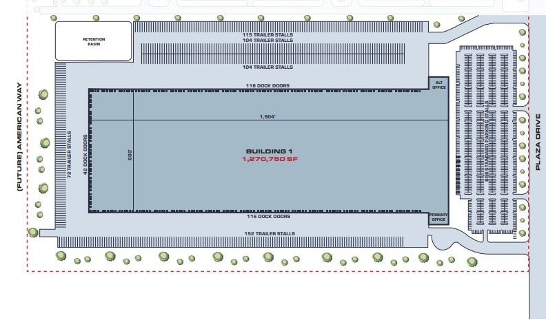 4001 North Plaza Dr, Visalia, CA for lease Floor Plan- Image 1 of 2