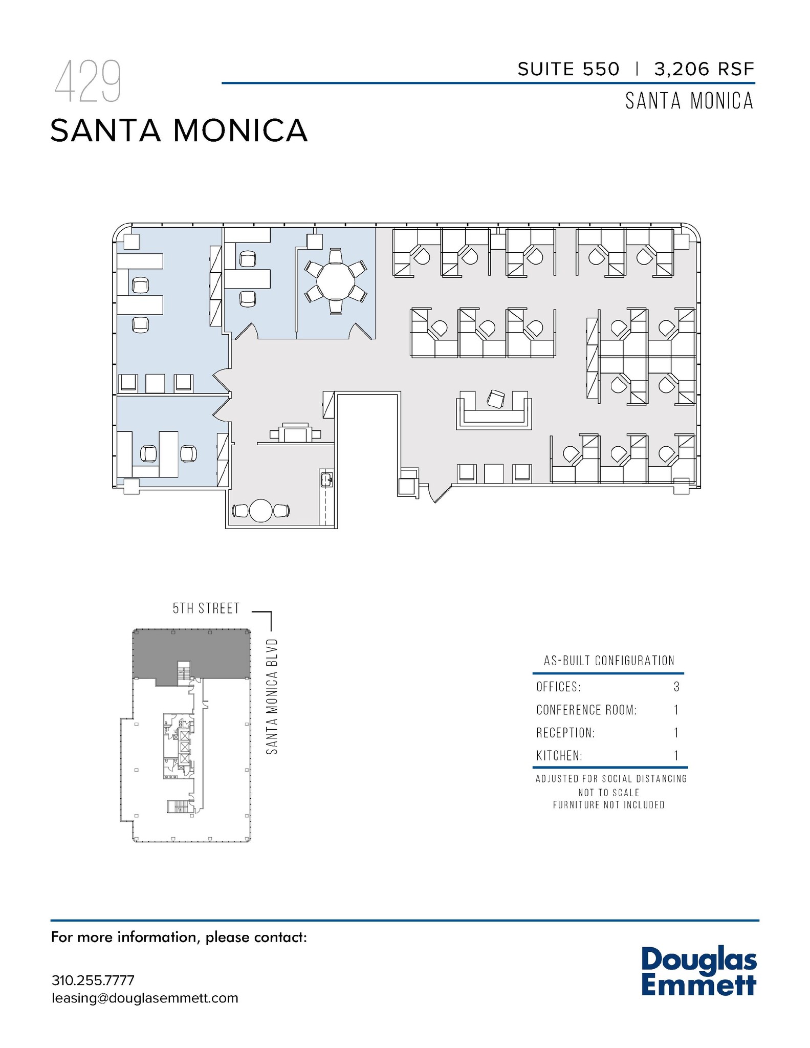 429 Santa Monica Blvd, Santa Monica, CA for lease Floor Plan- Image 1 of 1