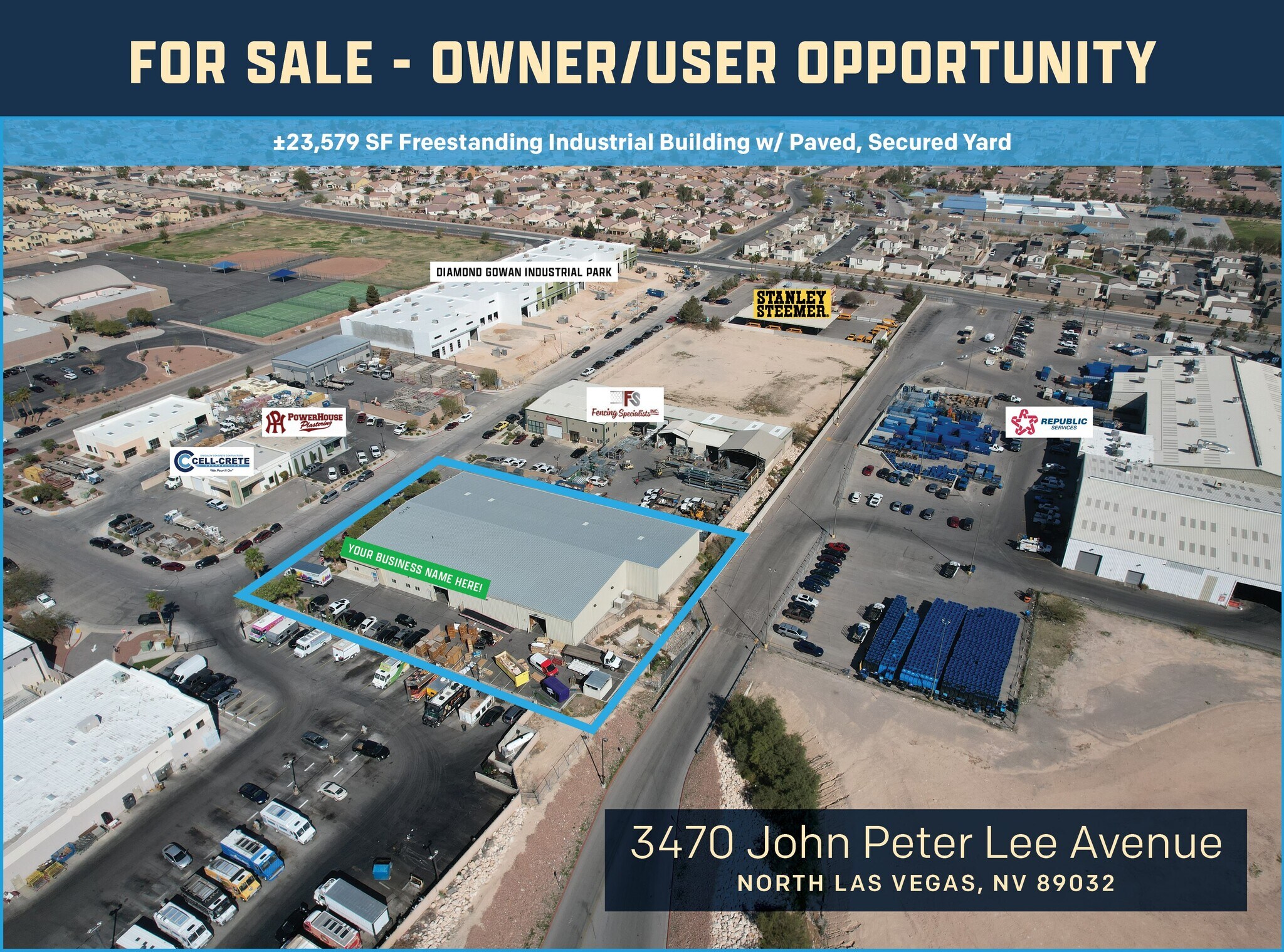 3470 John Peter Lee St, North Las Vegas, NV à vendre Aérien- Image 1 de 1