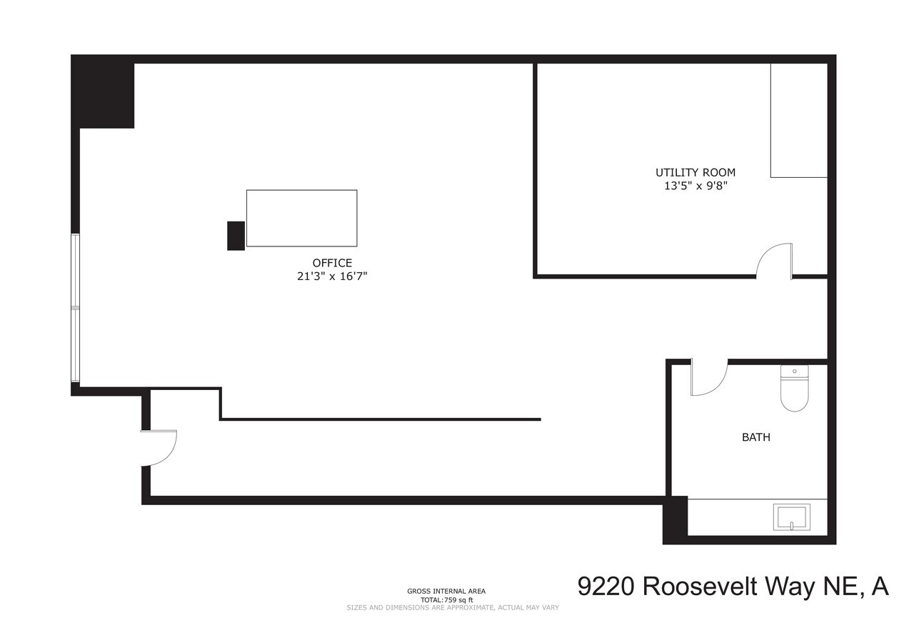 9218-9220 Roosevelt Way, Seattle, WA 98115 - Unit 2 -  - Floor Plan - Image 1 of 4