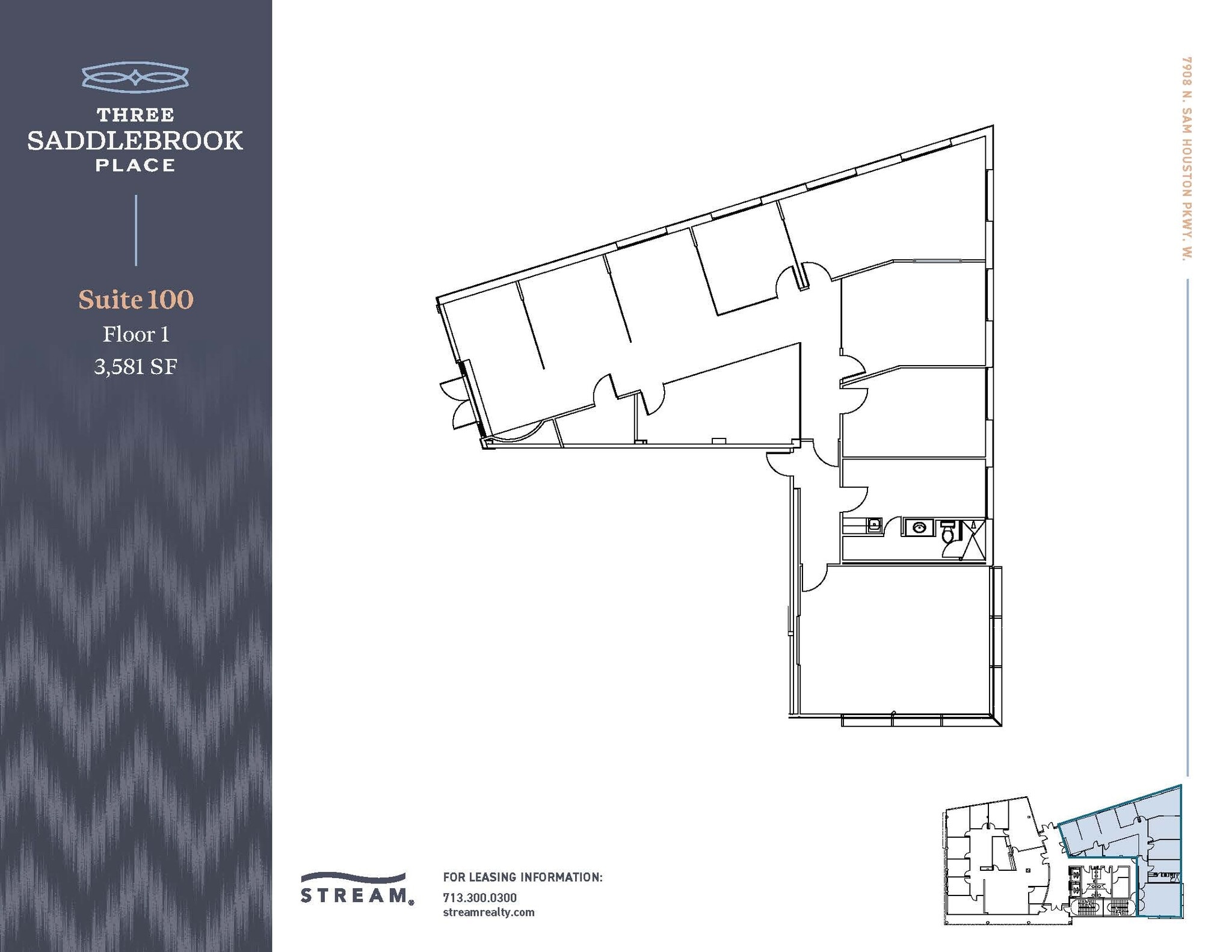 7906 N Sam Houston Pky W, Houston, TX for lease Floor Plan- Image 1 of 1