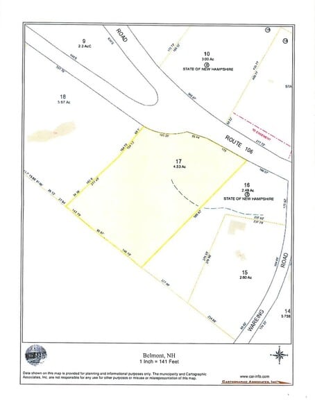 Route 106, Belmont, NH for lease - Site Plan - Image 2 of 4