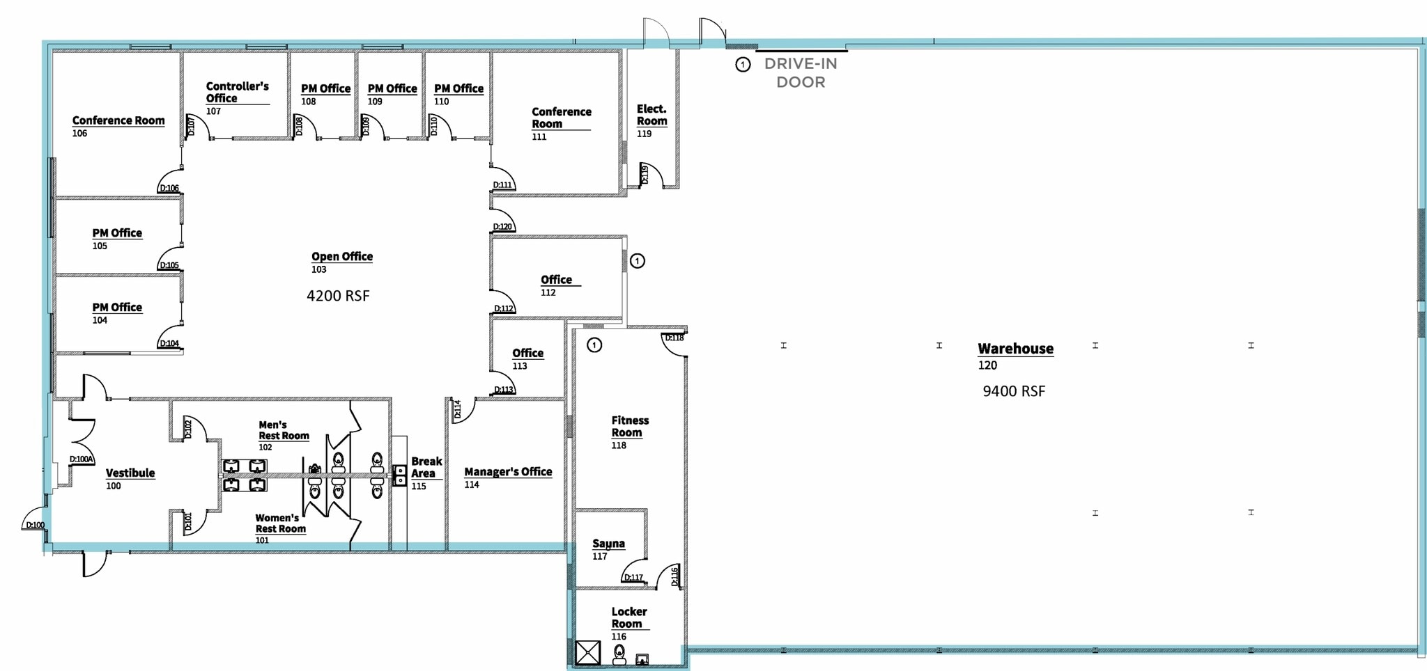 9601 Granger Rd, Garfield Heights, OH à louer Plan d’étage- Image 1 de 1