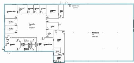9601 Granger Rd, Garfield Heights, OH à louer Plan d’étage- Image 1 de 1