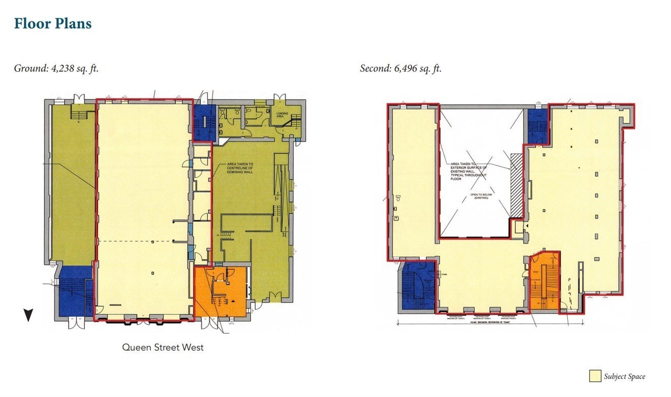 761 Queen St W, Toronto, ON for lease Floor Plan- Image 1 of 1
