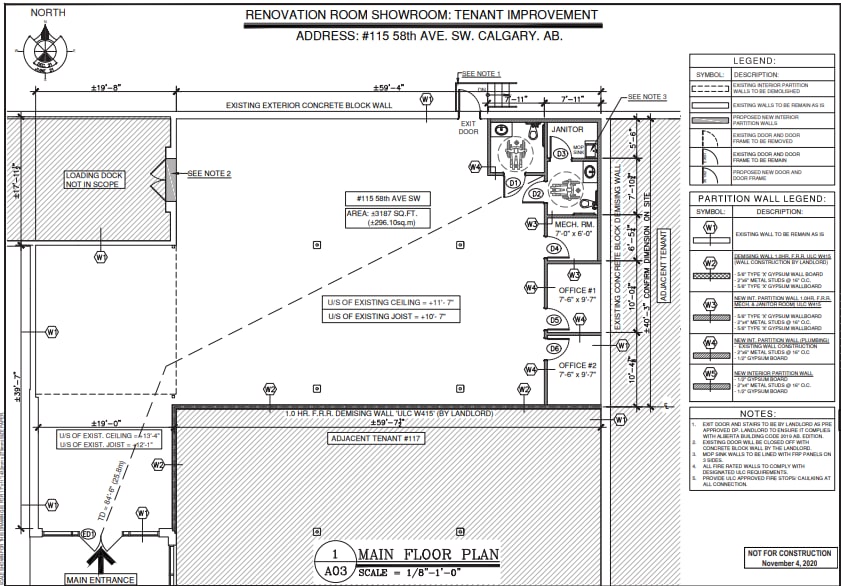 121 58th Ave SW, Calgary, AB à louer Plan d’étage- Image 1 de 21