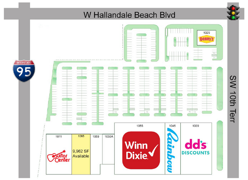 1025-1091 W Hallandale Beach Blvd, Hallandale, FL for lease - Building Photo - Image 2 of 10