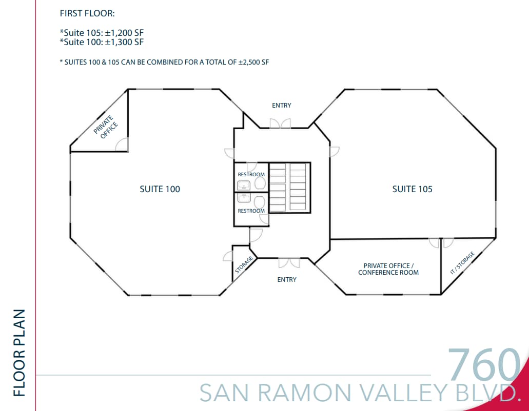 760 San Ramon Valley Blvd, Danville, CA for lease Floor Plan- Image 1 of 1