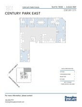 1801 Century Park E, Los Angeles, CA à louer Plan d’étage- Image 2 de 2