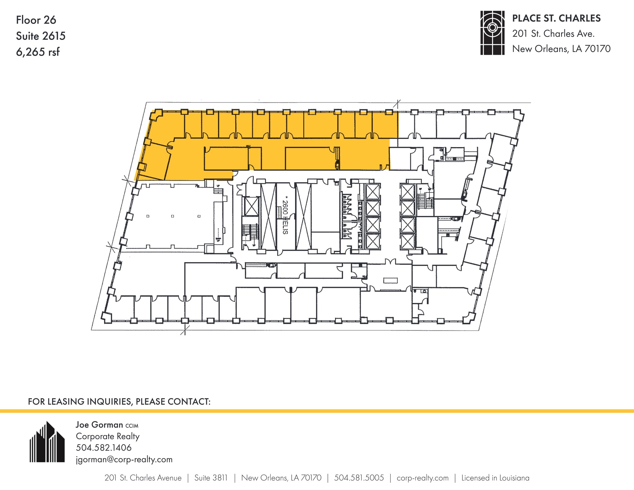201 St. Charles Ave, New Orleans, LA for lease Site Plan- Image 1 of 1