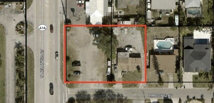 5900 N Atlantic Ave, Cocoa Beach, FL - Aérien  Vue de la carte