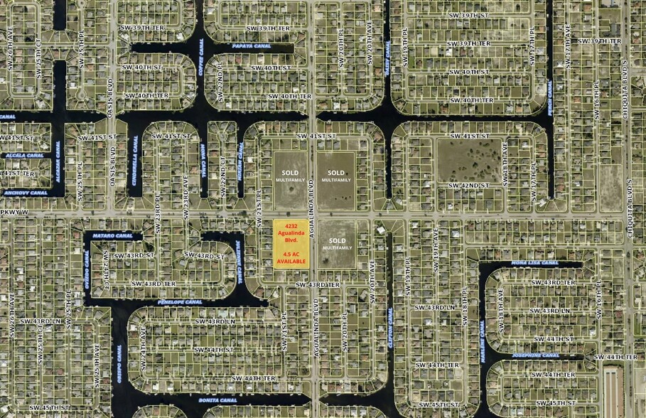 4232 Agualinda blvd, Cape Coral, FL à vendre - Plan cadastral - Image 1 de 3