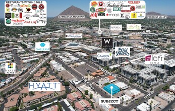 7440 E 6th Ave, Scottsdale, AZ - AERIAL  map view