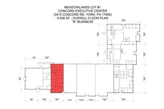 3411-3429 Concord Rd, York, PA for lease Floor Plan- Image 2 of 4