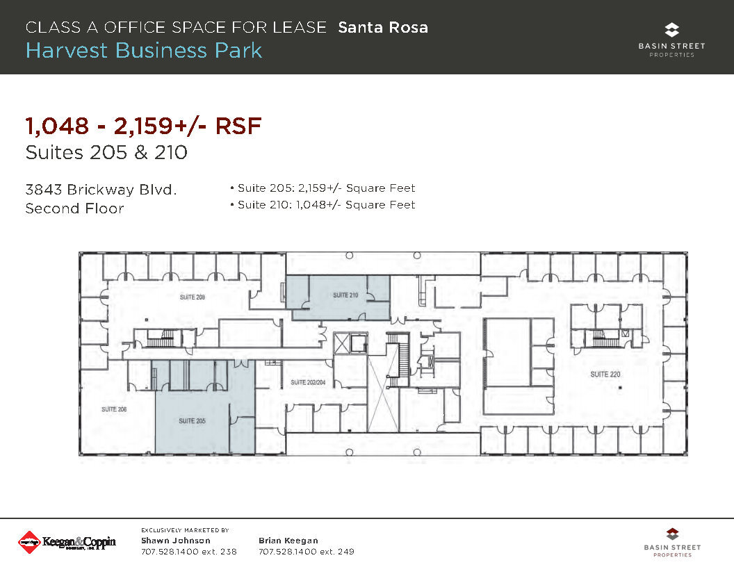 3843 Brickway Blvd, Santa Rosa, CA à louer Plan d’étage- Image 1 de 1