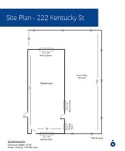 220-222 Kentucky St, Bakersfield, CA à louer Plan de site- Image 2 de 2