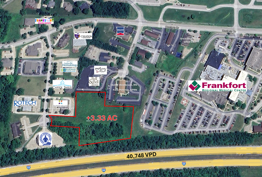 109 Diagnostic Dr, Frankfort, KY for sale - Aerial - Image 1 of 4