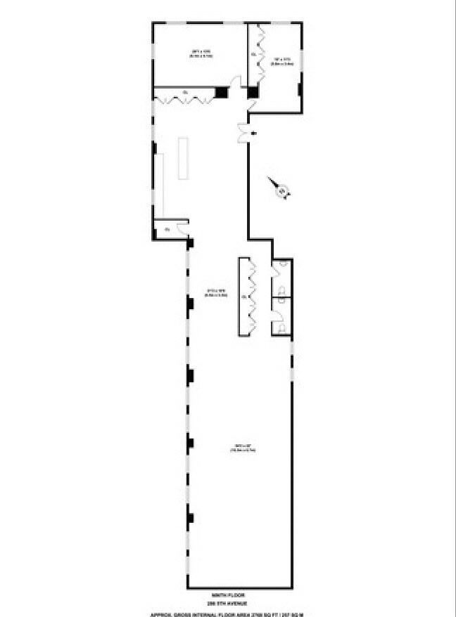 286-288 Fifth Ave, New York, NY à louer Plan d  tage- Image 1 de 7