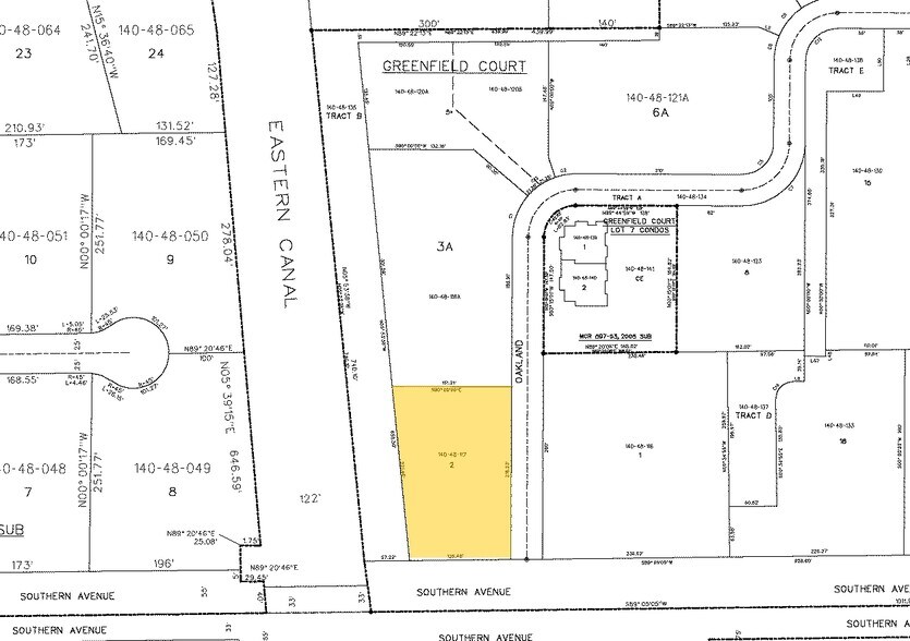 1150 S Oakland, Mesa, AZ à vendre - Plan cadastral - Image 2 de 5