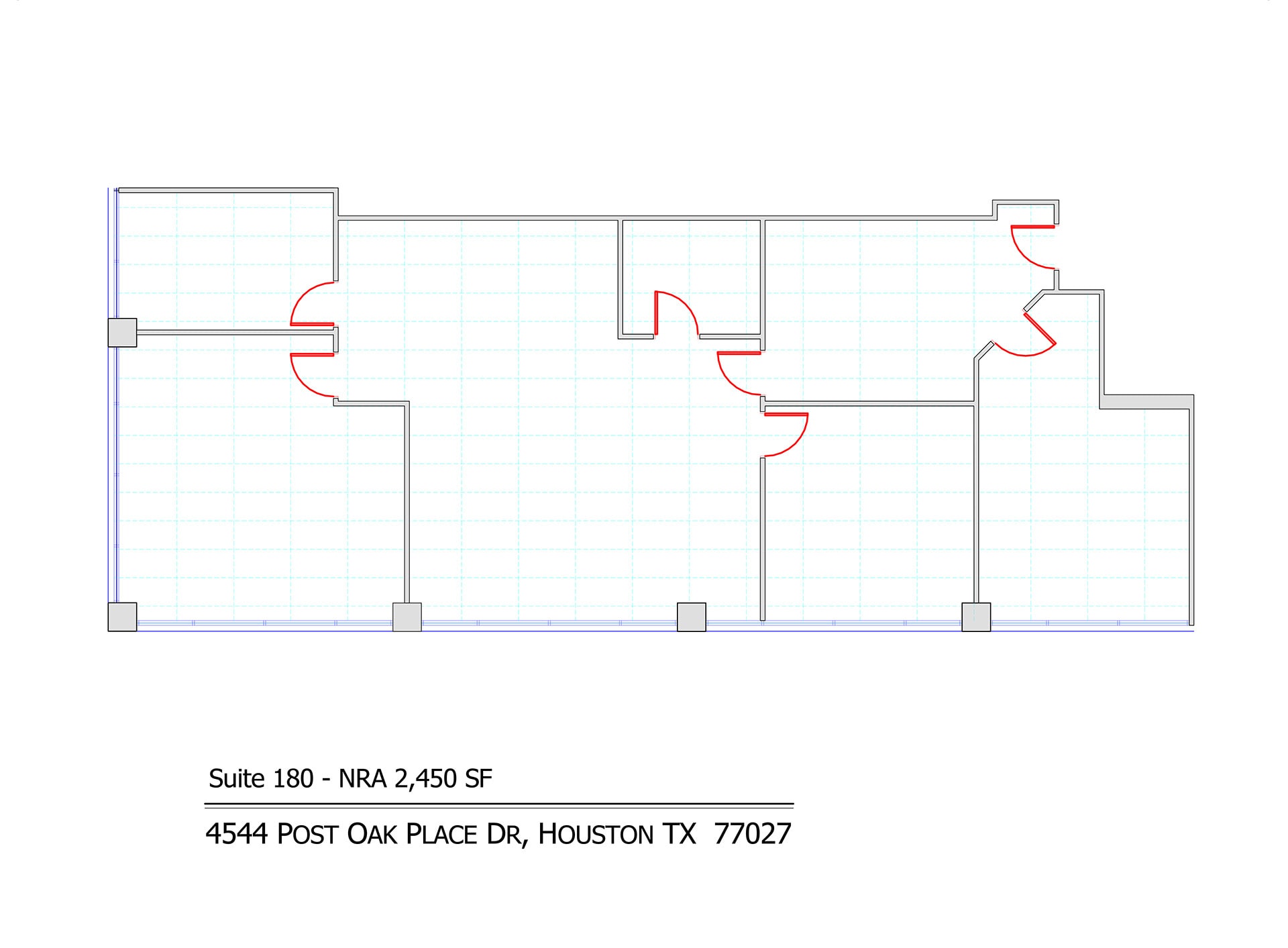 4544 Post Oak Pl, Houston, TX à louer Plan d’étage- Image 1 de 1