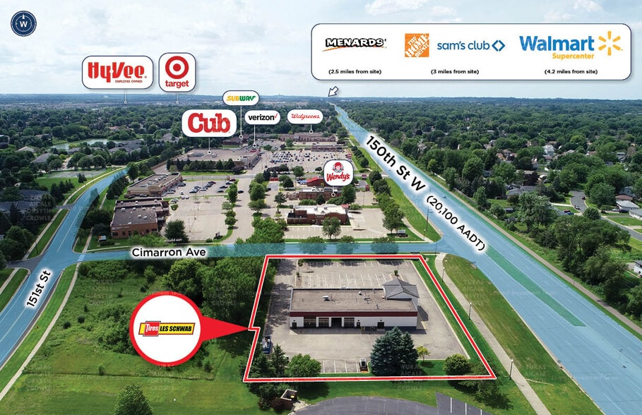 15026 Cimarron Ave, Rosemount, MN for sale - Aerial - Image 2 of 6