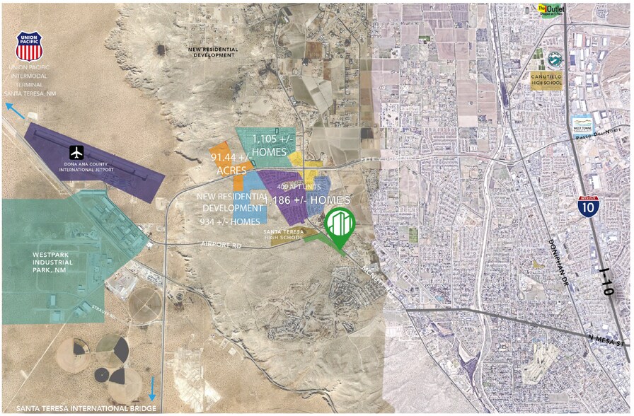 McNutt Road and Airport Road, Santa Teresa, NM à vendre - Photo du bâtiment - Image 2 de 4