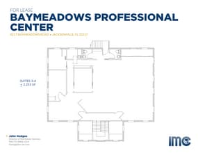 4201 Baymeadows Rd, Jacksonville, FL à louer Plan d’étage- Image 1 de 1
