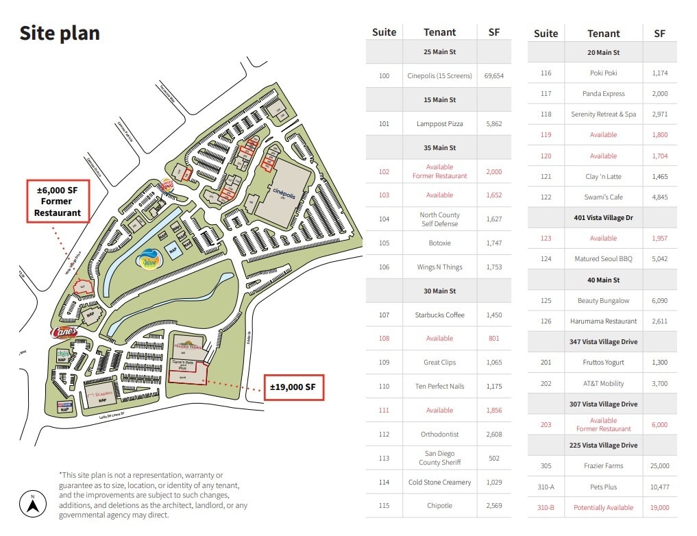 25 Main St, Vista, CA for lease Floor Plan- Image 1 of 1