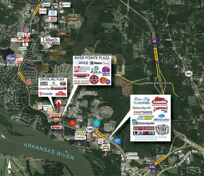 13 Collins Industrial Pl, North Little Rock, AR for sale - Aerial - Image 2 of 3