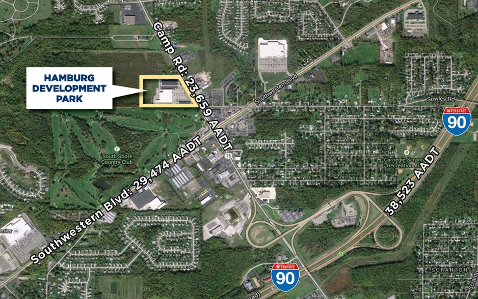 4910 Camp Rd, Hamburg, NY for lease - Aerial - Image 2 of 8